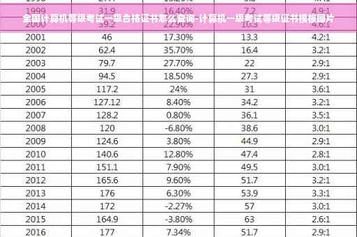 全国计算机等级考试一级合格证书怎么查询-计算机一级考试等级证书模板图片