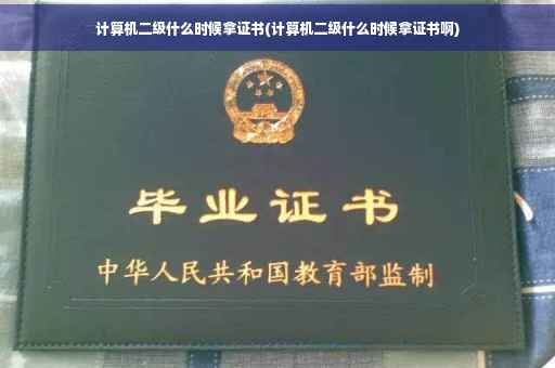 计算机二级什么时候拿证书(计算机二级什么时候拿证书啊)