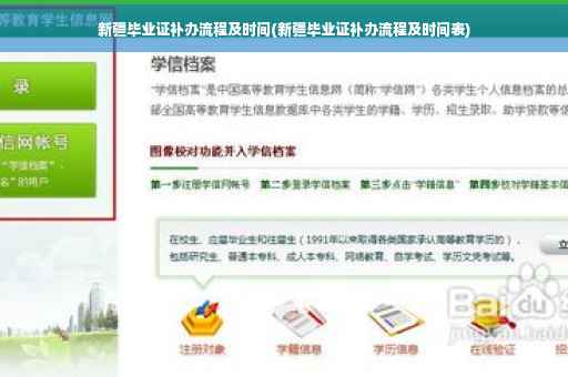 新疆毕业证补办流程及时间(新疆毕业证补办流程及时间表)