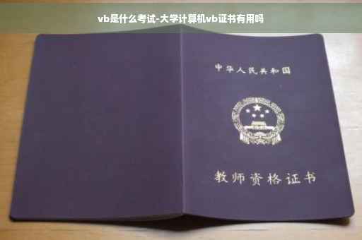 vb是什么考试-大学计算机vb证书有用吗
