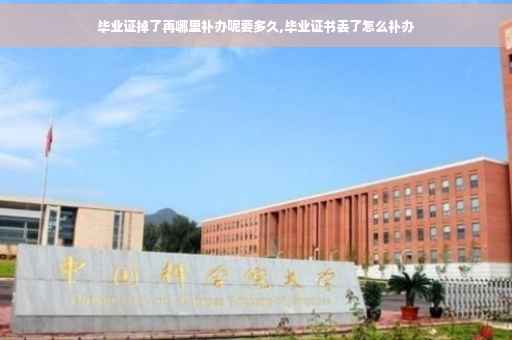 毕业证掉了再哪里补办呢要多久,毕业证书丢了怎么补办