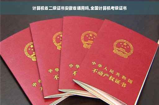 计算机省二级证书安徽省通用吗,全国计算机考级证书
