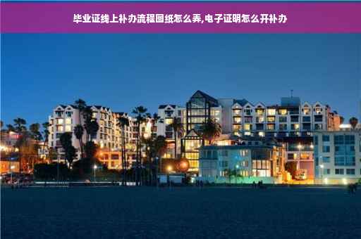 毕业证线上补办流程图纸怎么弄,电子证明怎么开补办