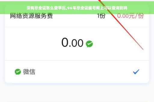 没有毕业证怎么查学历,96年毕业证编号网上可以查询到吗