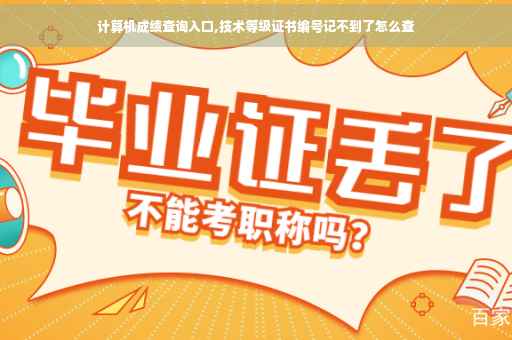 计算机成绩查询入口,技术等级证书编号记不到了怎么查