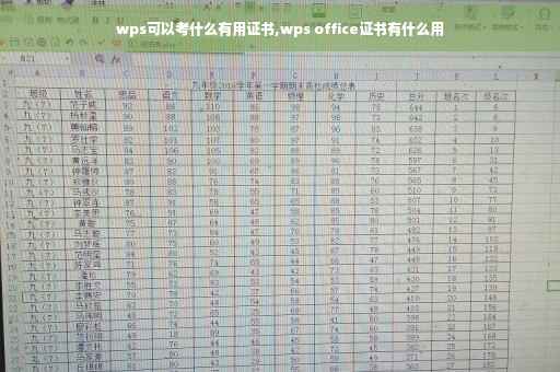 wps可以考什么有用证书,wps office证书有什么用