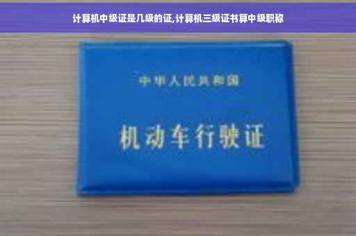 计算机中级证是几级的证,计算机三级证书算中级职称