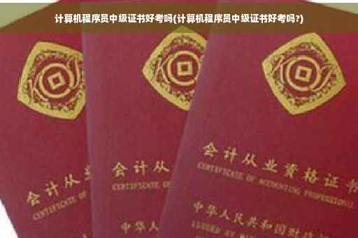 计算机程序员中级证书好考吗(计算机程序员中级证书好考吗?)
