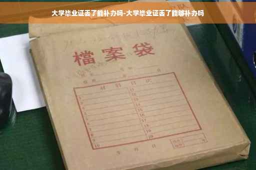 大学毕业证丢了能补办吗-大学毕业证丢了能够补办吗