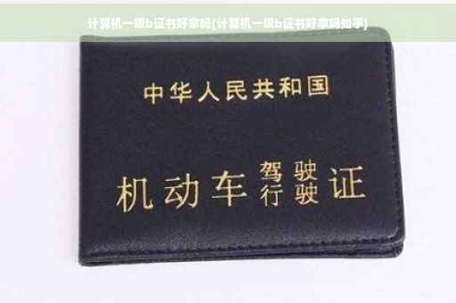 计算机一级b证书好拿吗(计算机一级b证书好拿吗知乎)