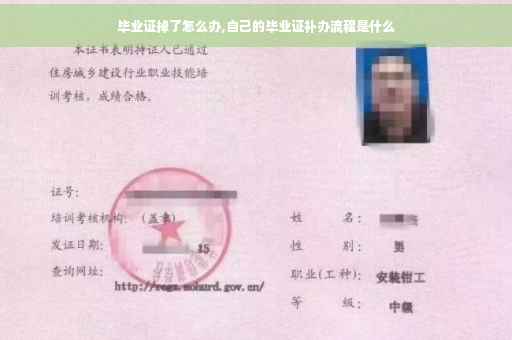 毕业证掉了怎么办,自己的毕业证补办流程是什么