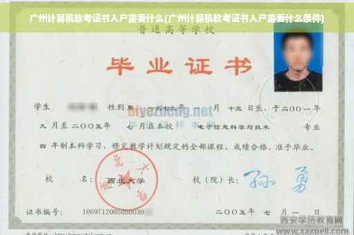 广州计算机软考证书入户需要什么(广州计算机软考证书入户需要什么条件)