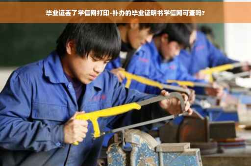 毕业证丢了学信网打印-补办的毕业证明书学信网可查吗?