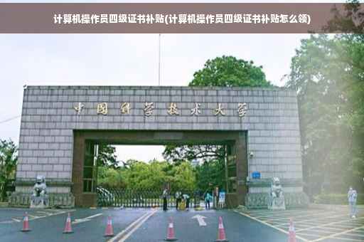 计算机操作员四级证书补贴(计算机操作员四级证书补贴怎么领)