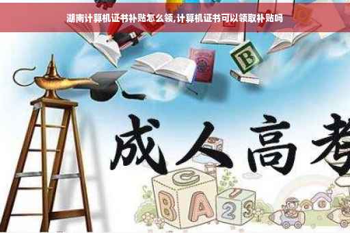 湖南计算机证书补贴怎么领,计算机证书可以领取补贴吗