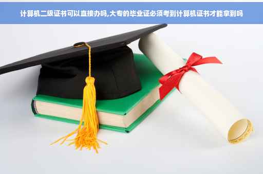 计算机二级证书可以直接办吗,大专的毕业证必须考到计算机证书才能拿到吗