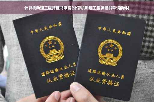计算机助理工程师证书申请(计算机助理工程师证书申请条件)