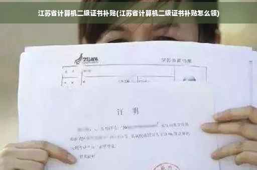 江苏省计算机二级证书补贴(江苏省计算机二级证书补贴怎么领)