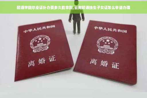 昭通学院毕业证补办要多久能拿到,云南昭通独生子女证怎么申请办理