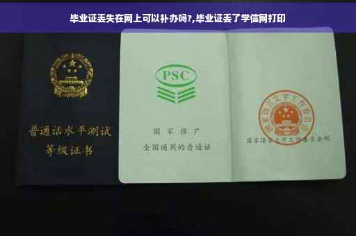 毕业证丢失在网上可以补办吗?,毕业证丢了学信网打印