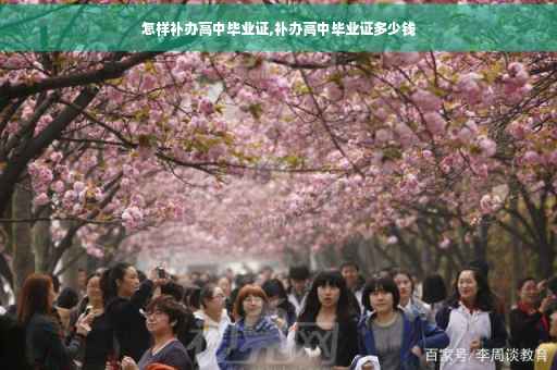 怎样补办高中毕业证,补办高中毕业证多少钱