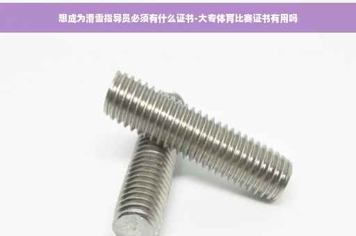 想成为滑雪指导员必须有什么证书-大专体育比赛证书有用吗