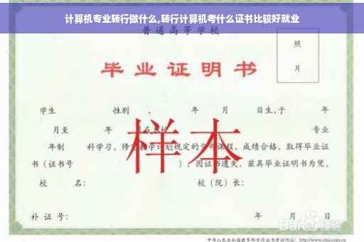 计算机专业转行做什么,转行计算机考什么证书比较好就业