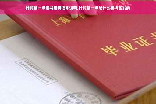 计算机一级证书用英语咋说呢,计算机一级是什么机构签发的