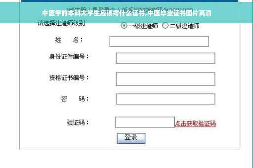 中医学的本科大学生应该考什么证书,中医毕业证书图片高清