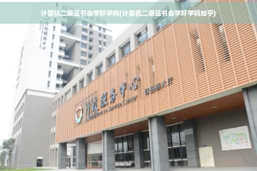 计算机二级证书自学好学吗(计算机二级证书自学好学吗知乎)