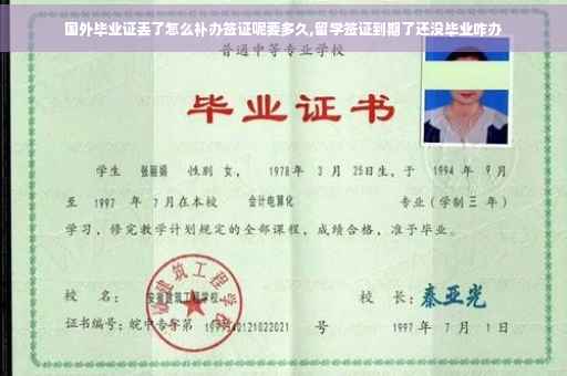 国外毕业证丢了怎么补办签证呢要多久,留学签证到期了还没毕业咋办