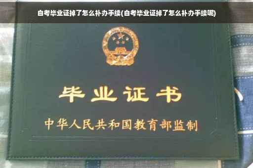 自考毕业证掉了怎么补办手续(自考毕业证掉了怎么补办手续呢)