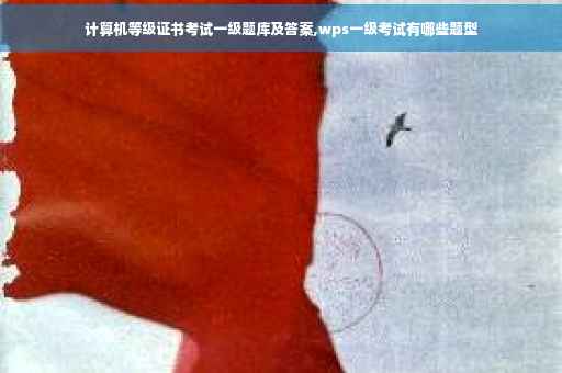 计算机等级证书考试一级题库及答案,wps一级考试有哪些题型