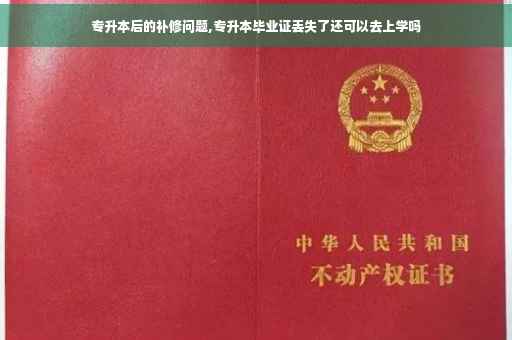 专升本后的补修问题,专升本毕业证丢失了还可以去上学吗