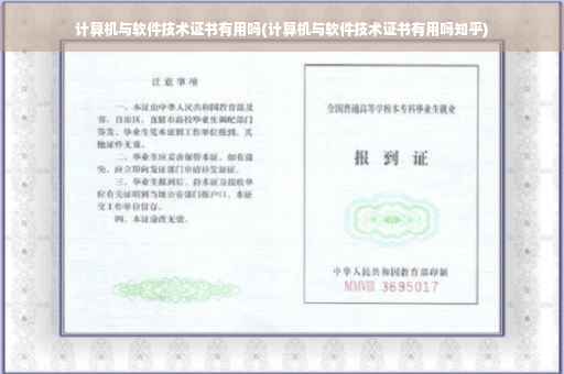 计算机与软件技术证书有用吗(计算机与软件技术证书有用吗知乎)