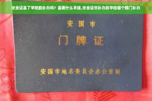 毕业证丢了学校能补办吗？需要什么手续,毕业证书补办到学校哪个部门补办