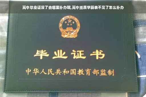 高中毕业证没了去哪里补办呢,高中纸质学籍表不见了怎么补办