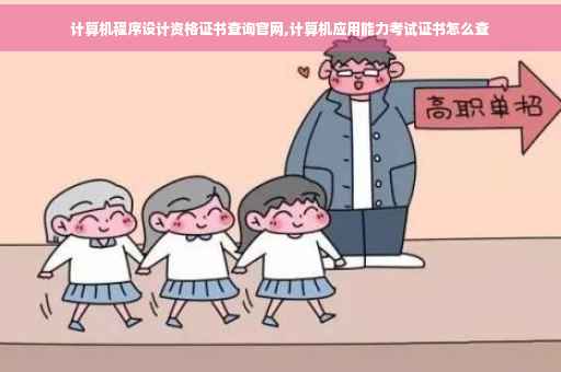 计算机程序设计资格证书查询官网,计算机应用能力考试证书怎么查