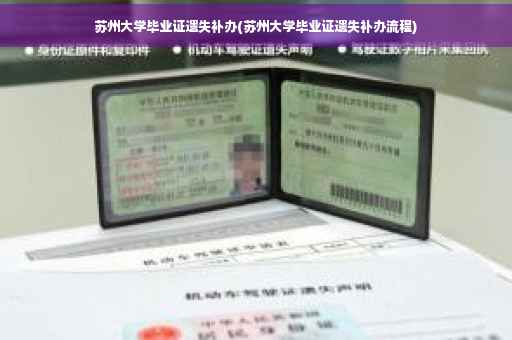 苏州大学毕业证遗失补办(苏州大学毕业证遗失补办流程)
