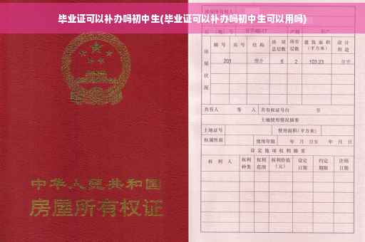 毕业证可以补办吗初中生(毕业证可以补办吗初中生可以用吗)