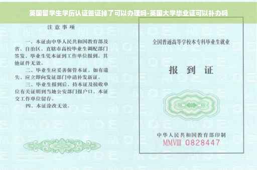 英国留学生学历认证签证掉了可以办理吗-英国大学毕业证可以补办吗