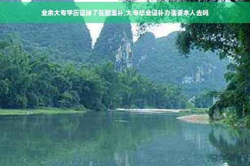业余大专学历证掉了在那里补,大专毕业证补办需要本人去吗