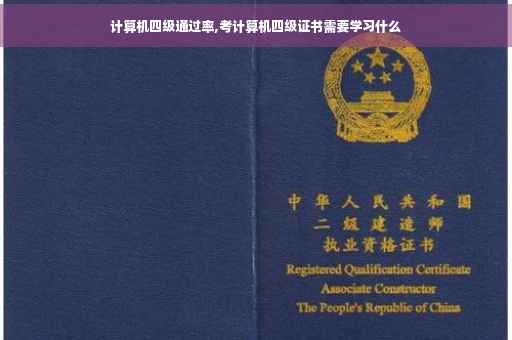 计算机四级通过率,考计算机四级证书需要学习什么