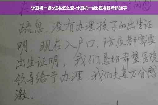 计算机一级b证书怎么查-计算机一级b证书好考吗知乎