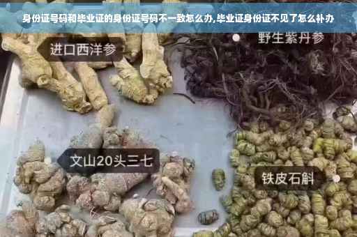 身份证号码和毕业证的身份证号码不一致怎么办,毕业证身份证不见了怎么补办