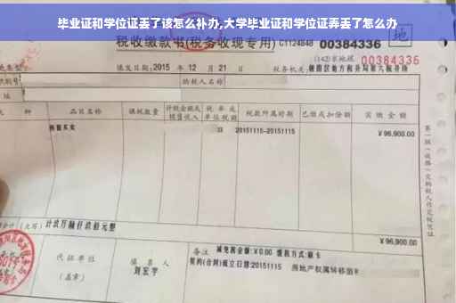 毕业证和学位证丢了该怎么补办,大学毕业证和学位证弄丢了怎么办