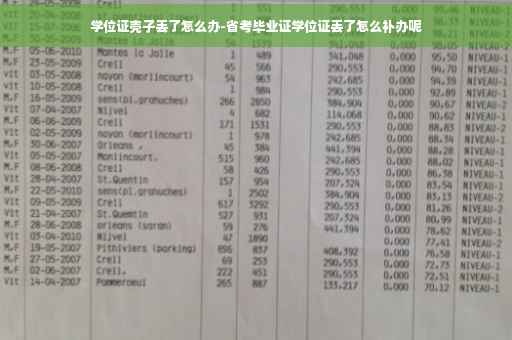 学位证壳子丢了怎么办-省考毕业证学位证丢了怎么补办呢