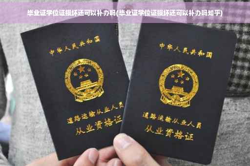 毕业证学位证损坏还可以补办吗(毕业证学位证损坏还可以补办吗知乎)