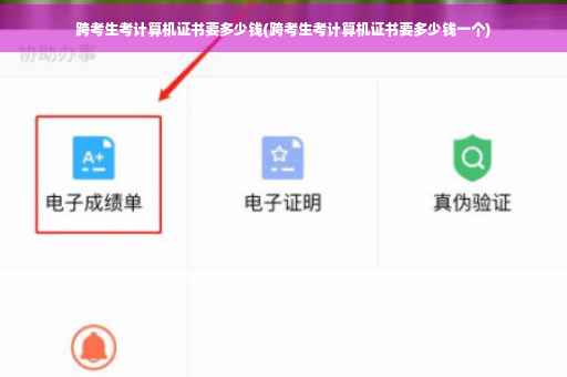 跨考生考计算机证书要多少钱(跨考生考计算机证书要多少钱一个)