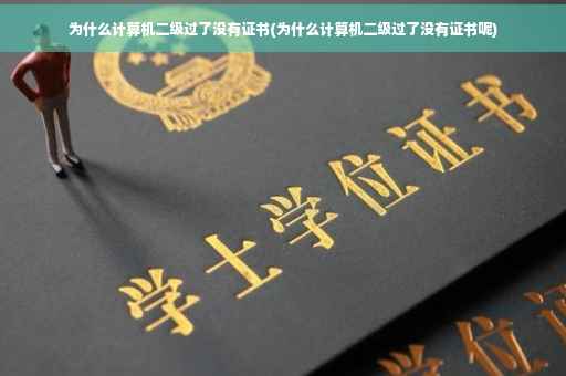 为什么计算机二级过了没有证书(为什么计算机二级过了没有证书呢)